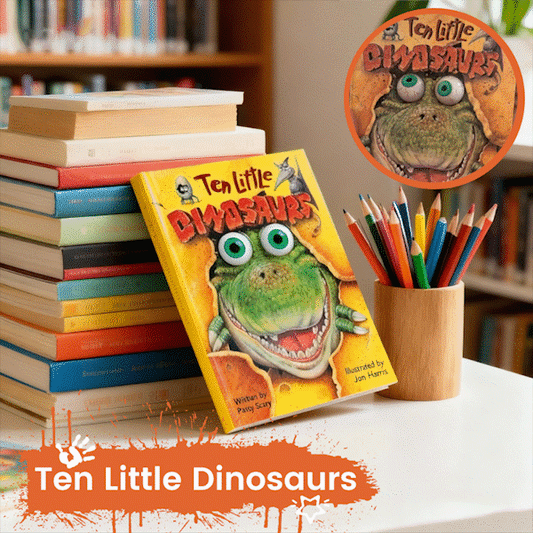 🦕 Ten Little Dinosaurs (Eyeball Animation)