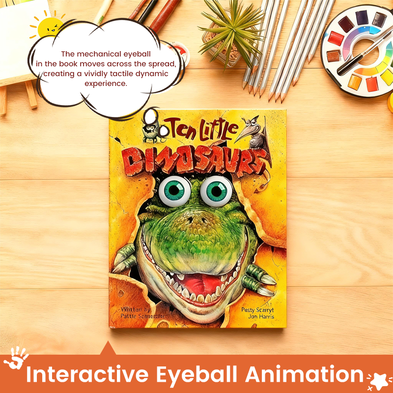 🦕 Ten Little Dinosaurs (Eyeball Animation)