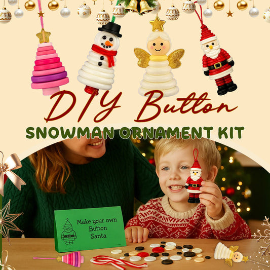 ☃️ DIY Button Snowman Ornament Kit☃️