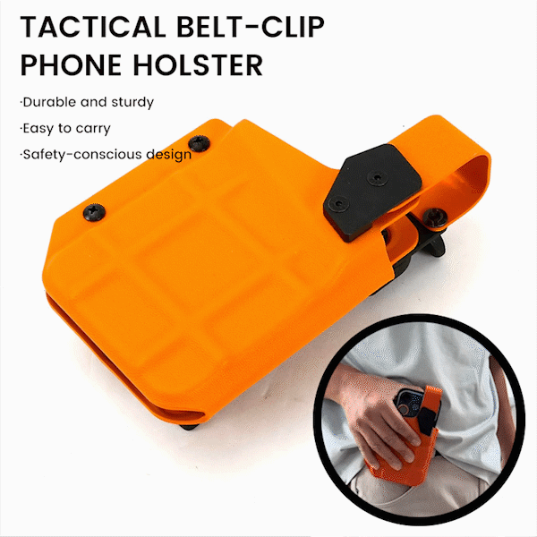 🔰 Tactical Belt-Clip Phone Holster