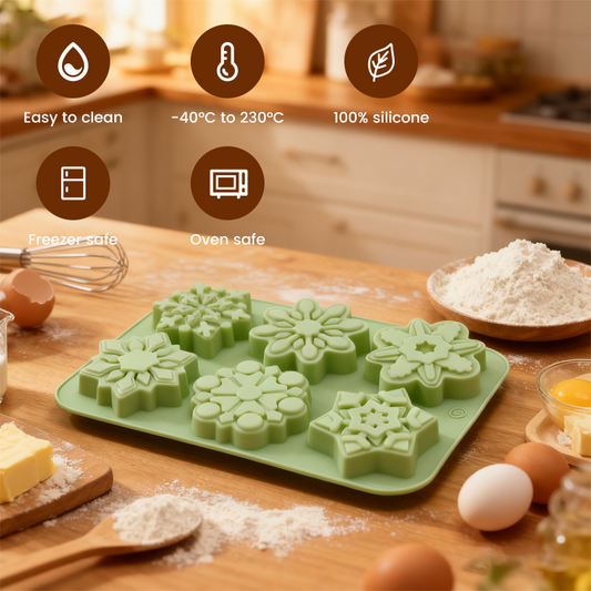❄️ Cavity Snowflake Silicone Mold