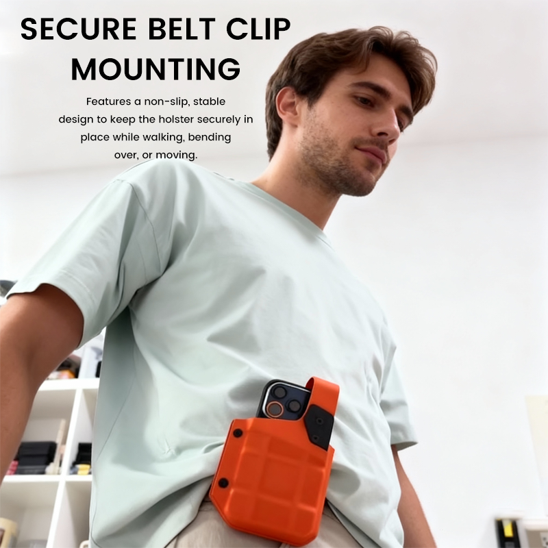 🔰 Tactical Belt-Clip Phone Holster