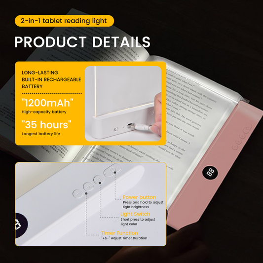 📖✨ Rechargeable Book Light
