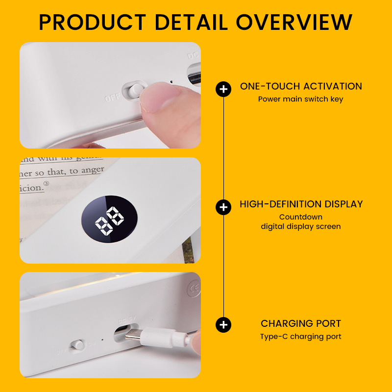 📖✨ Rechargeable Book Light