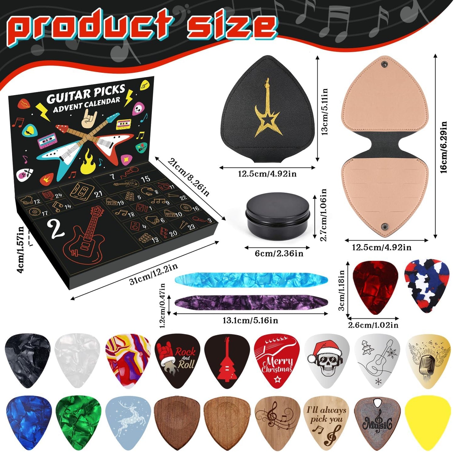🎁Early Christmas Hot Sale 49% OFF-🎸Guitar Picks Advent Calendar 2025🎁