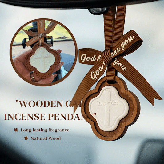 🚗 Wooden Car Incense Pendant