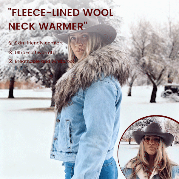🧣 Fleece-Lined Wool Neck Warmer