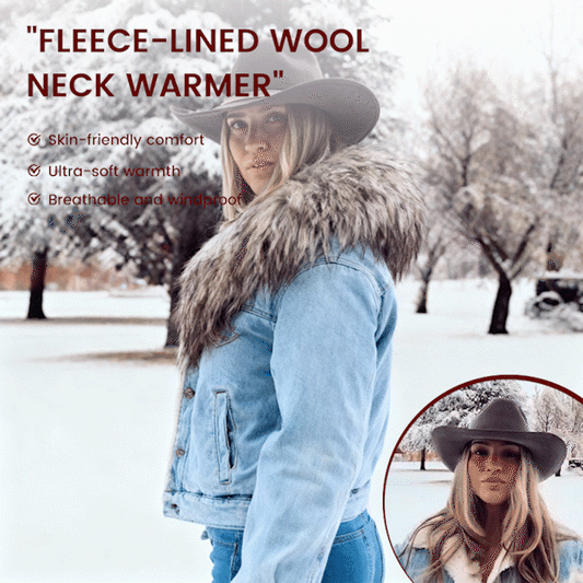 🧣 Fleece-Lined Wool Neck Warmer