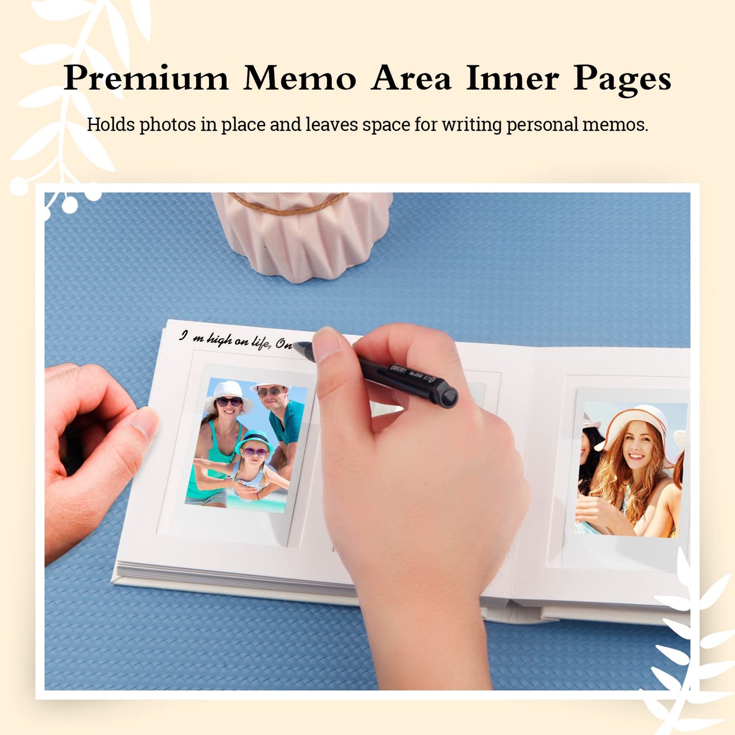 📸 Instant Photo Album with Writing Space