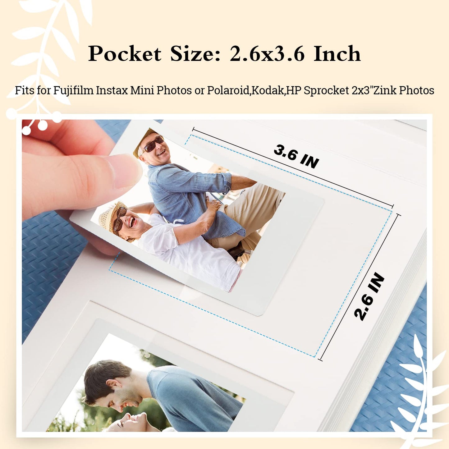 📸 Instant Photo Album with Writing Space