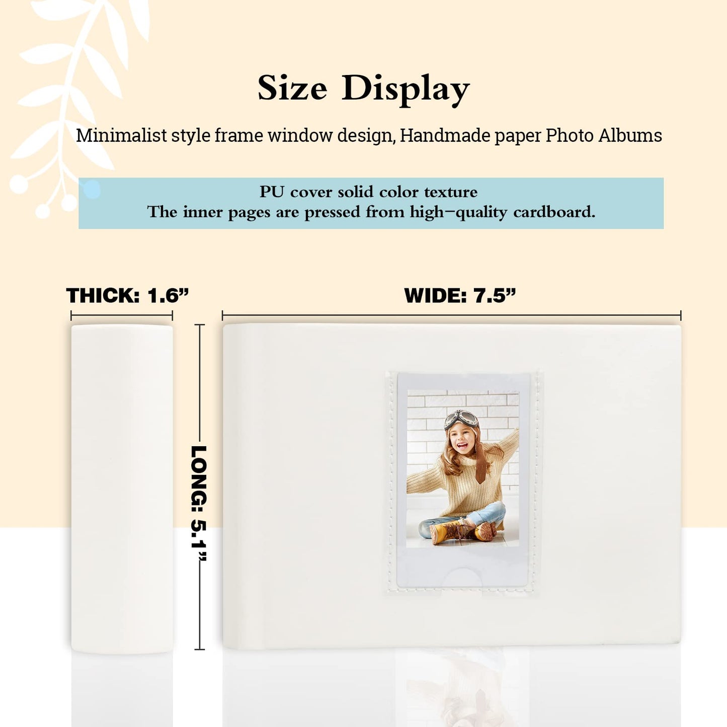 📸 Instant Photo Album with Writing Space