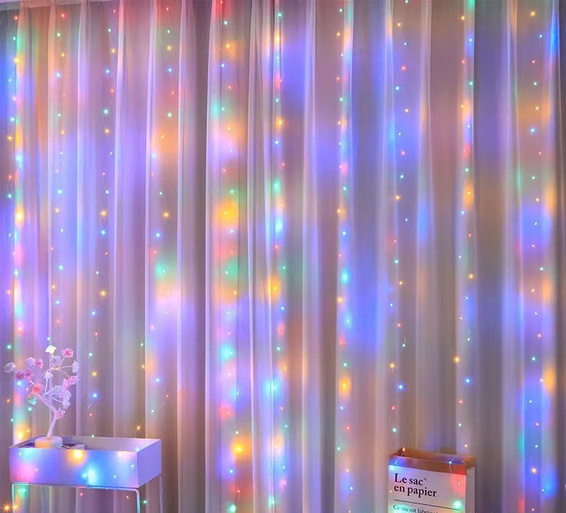 ❄️ 300-LED Waterfall Curtain Lights🎄